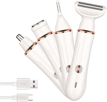 Rechargeable 4-in-1 Ladies Grooming Kit by Progemei