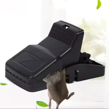 Automatic Spring Reusable Plastic Black Rat Mice Mouse Traps