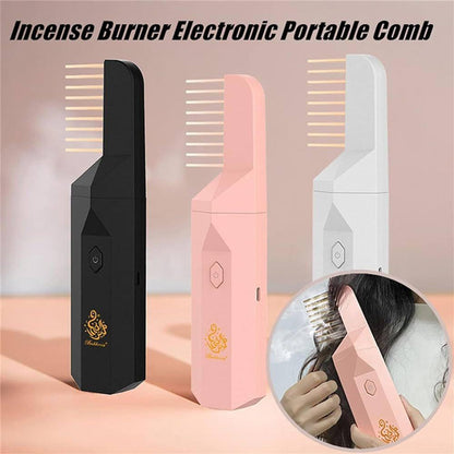 Dual-Function Bakhoor Hair Comb with Scent Diffuser