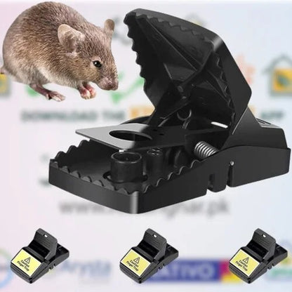 Reliable Heavy Duty Black Plastic Mouse Trap (Black Color)