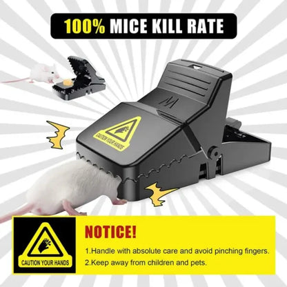 Reliable Heavy Duty Black Plastic Mouse Trap (Black Color)